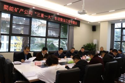 蜀能礦產(chǎn)召開“三重一大”專項(xiàng)整治 工作專題會